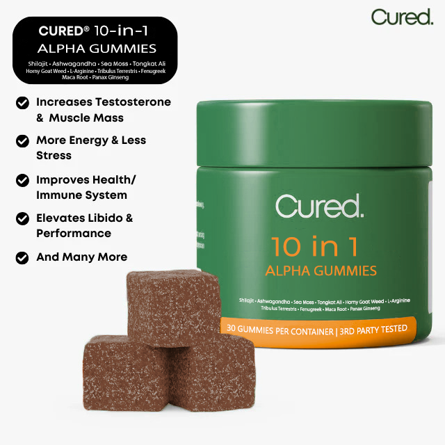 Cured® 10-in-1 Alpha Gummies