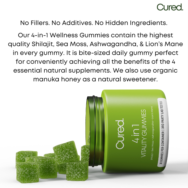 CURED® 4-in-1 Vitality Gummies