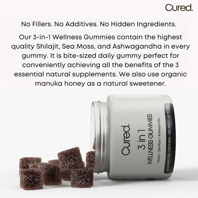 SENIOR CITIZEN DAY SALE - CURED® 3-in-1 Wellness Gummies