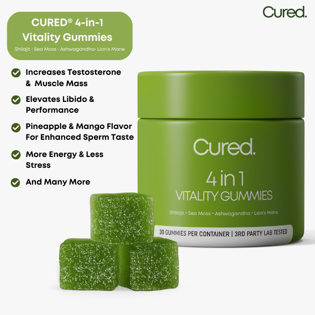 CURED® 4-in-1 Vitality Gummies